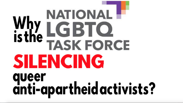 Tell the Task Force, #cancelpinkwashing!